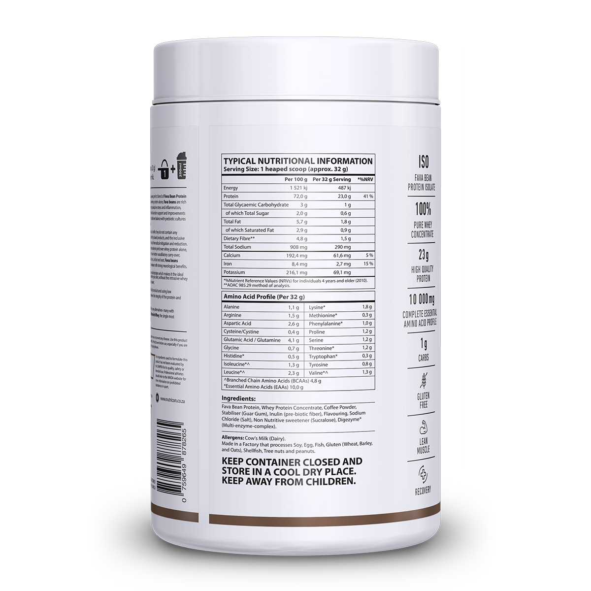 NutriCon NanoTech Whey Protein Powder Shake