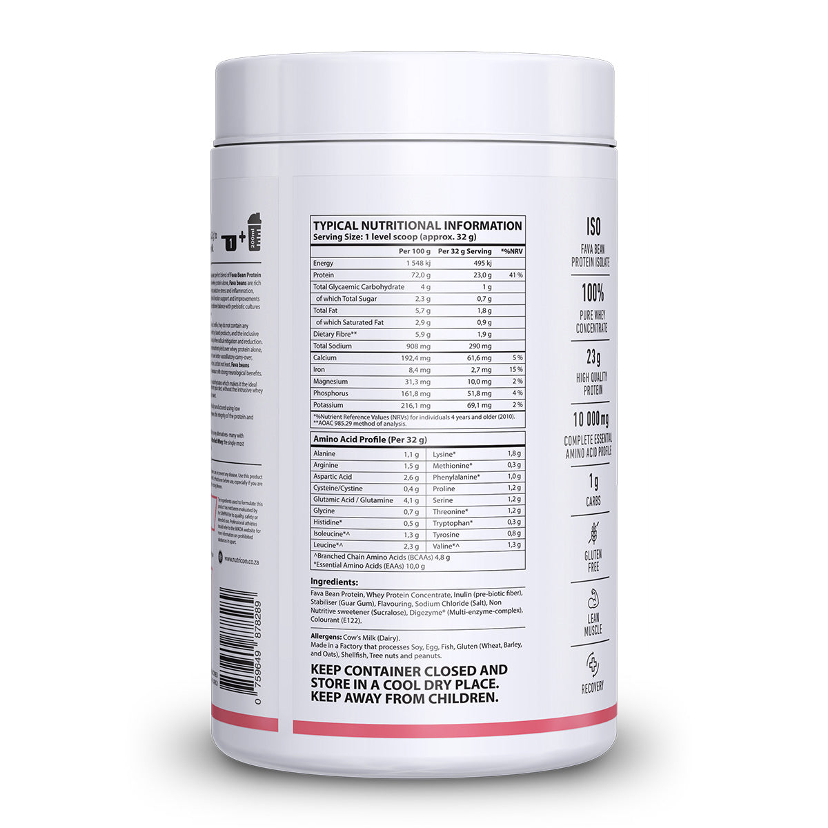 NutriCon NanoTech Whey Protein Powder Shake