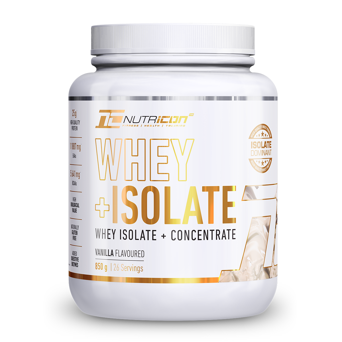 NutriCon Whey+Isolate Protein Powder Shake
