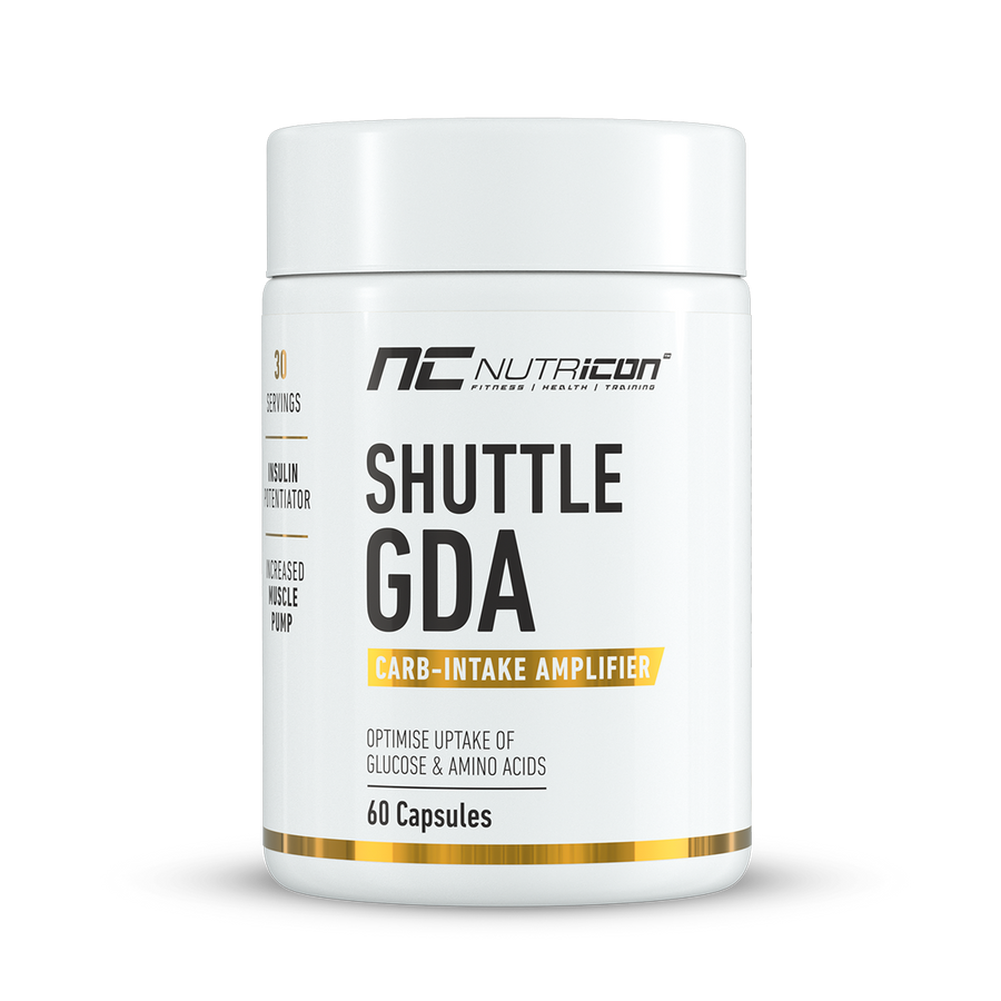 NutriCon Shuttle GDA capsules 60s tub – front