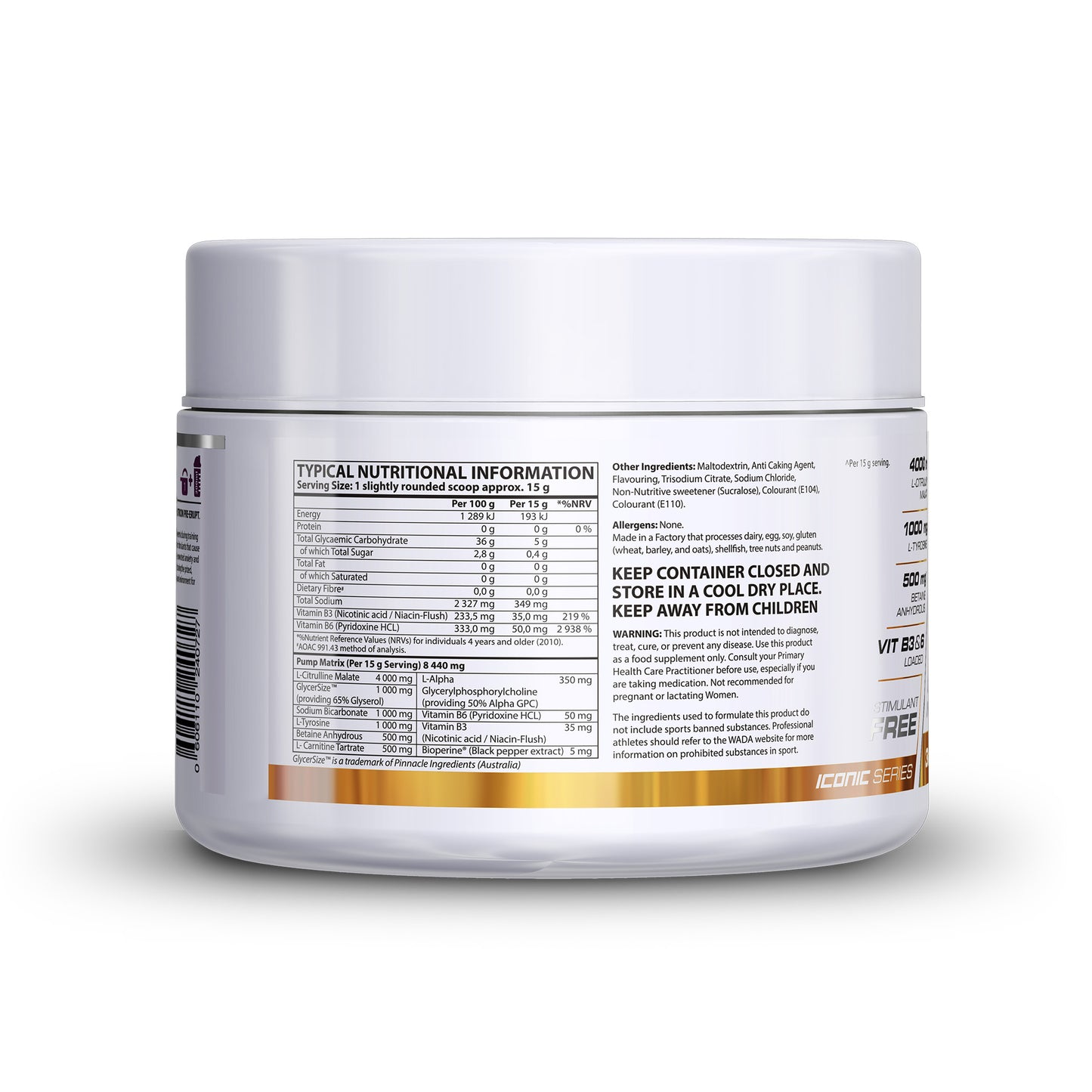 NutriCon Blown Non-Stim Pump Pre Workout Powder