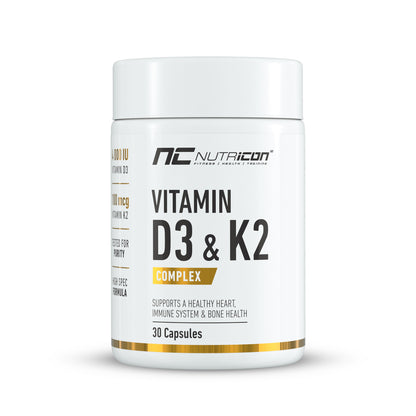 NutriCon Vitamin D3+K2 Complex Capsules