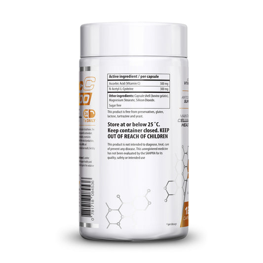 NutriCon NAC+C600 Amino Acid Capsules