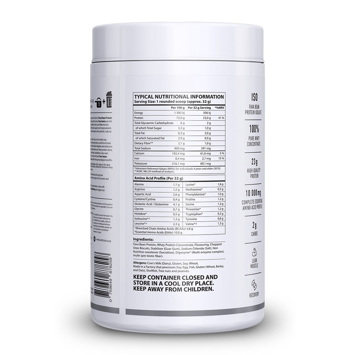 NutriCon NanoTech Whey Protein Powder Shake