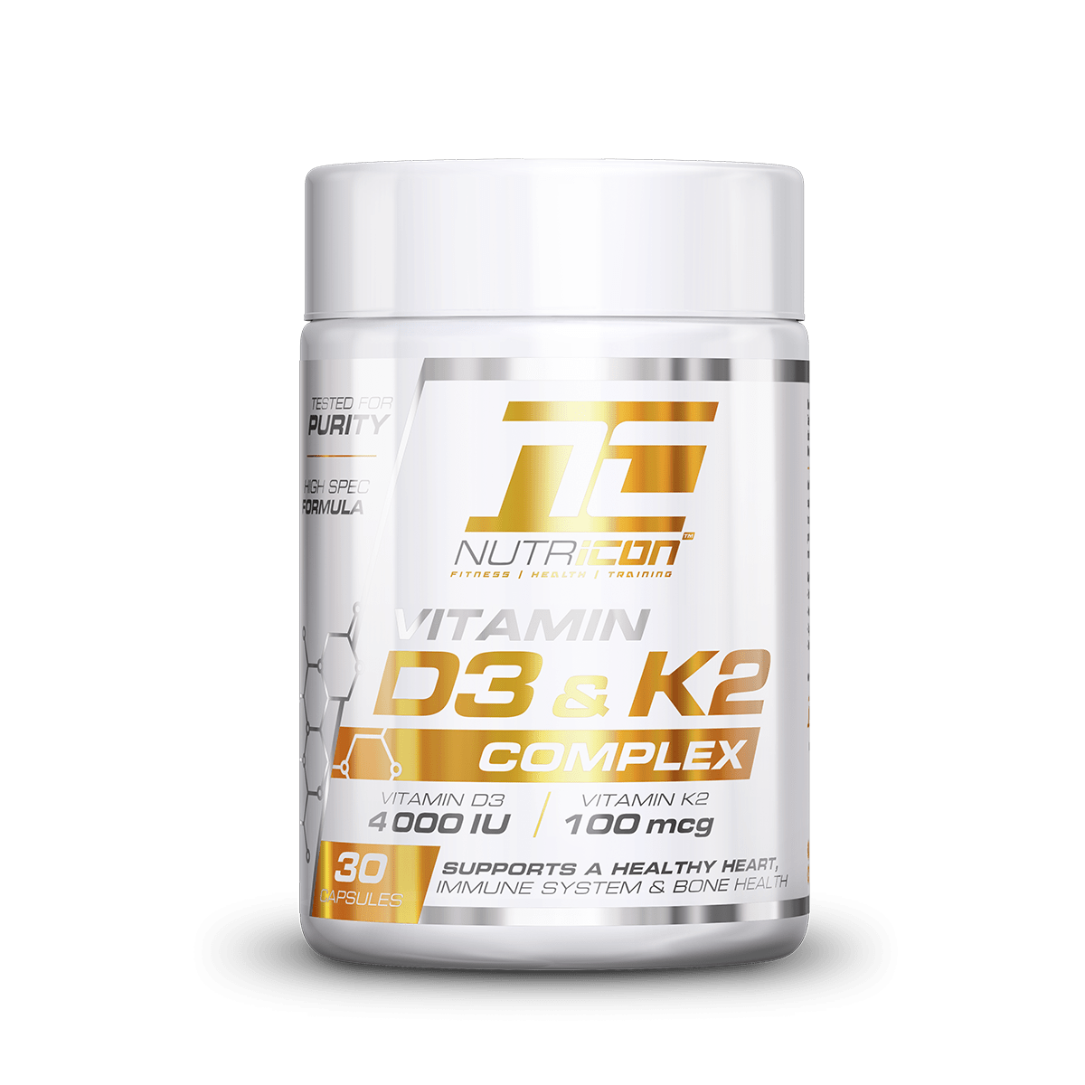NutriCon Vitamin D3+K2 Complex Capsules