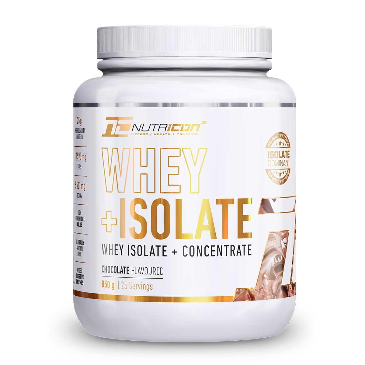 NutriCon Whey+Isolate Protein Powder Shake