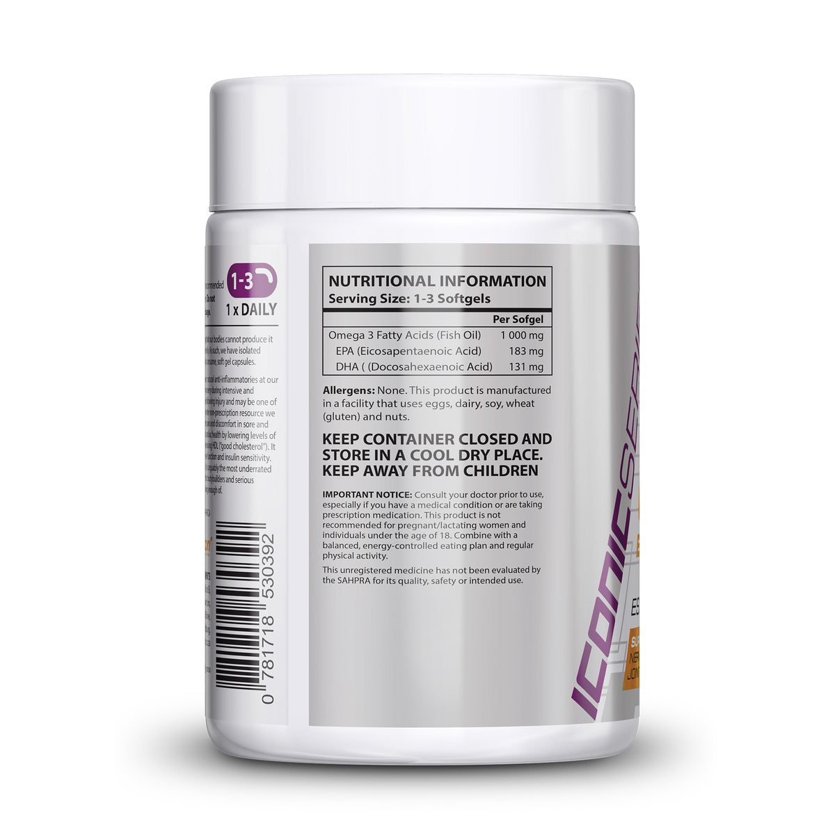 NutriCon Omega 3 Soft Gel Capsules