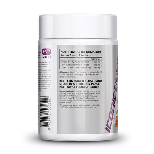 NutriCon Omega 3 Soft Gel Capsules