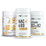 NutriCon Winter Stack – Vitamin D3+K2, Immune Support and NAC+C600 bundle